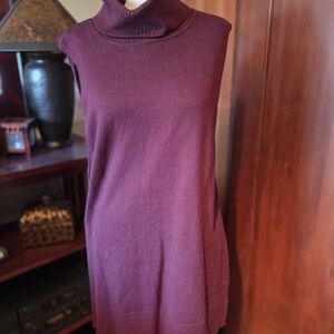 White House Black Market Plum Turtleneck Sweater
